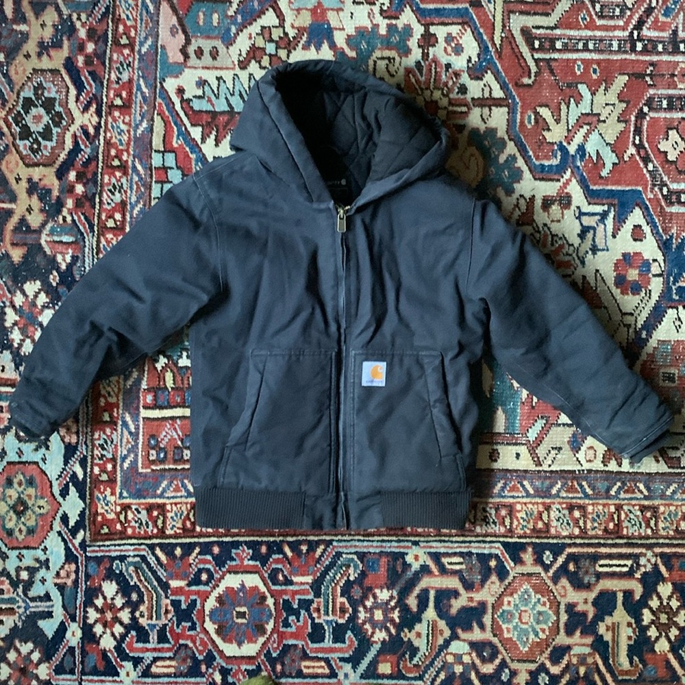 Black Duck Canvas Carhartt Jacket Size Small 7/8